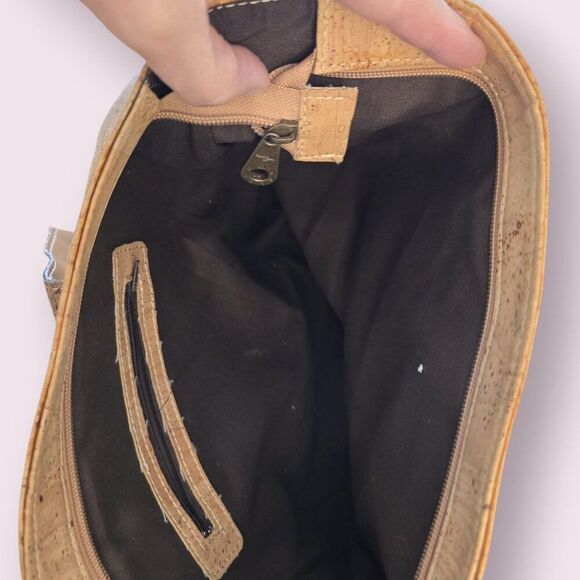 Montado Cork Tote Bag  Natural Tan - Picture 3 of 3